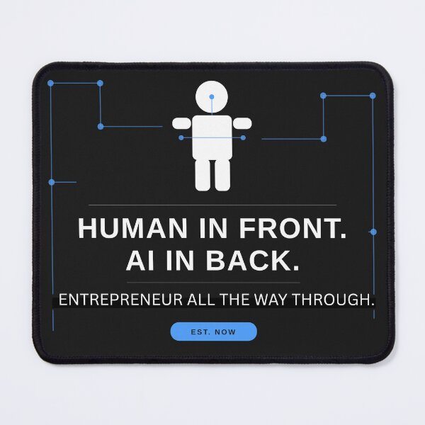 Item preview, AI Entrepreneur T-Shirt | Funny Gift for Small Business Owner | Tech Humor Tee Human in Back. AI in Front. Entrepreneur All the Way Through. designed and sold by TotalPopTech.