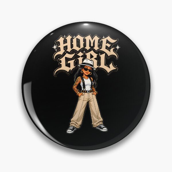 Item preview, Homegirl – Chola Khaki Fedora Suspenders Tattoo Latina Art designed and sold by MagoStickerz.