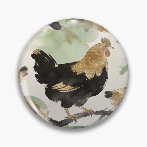 Item preview, Luxury Gold Foil Rooster Pattern designed and sold by wissal.studio.