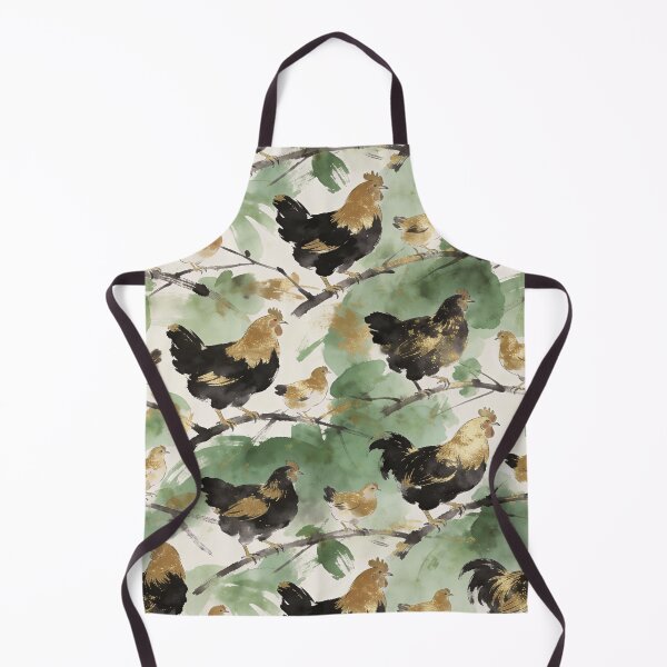 Item preview, Luxury Gold Foil Rooster Pattern designed and sold by wissal.studio.