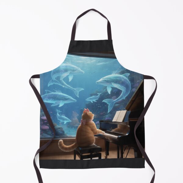 Item preview, Ocean Piano Serenade by Candlelight designed and sold by Luna's World - Moody Vibes Studio.