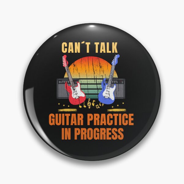 Item preview, Can't Talk Guitar Practice In Progress Funny Guitarist Design designed and sold by Joyful-Pixel.