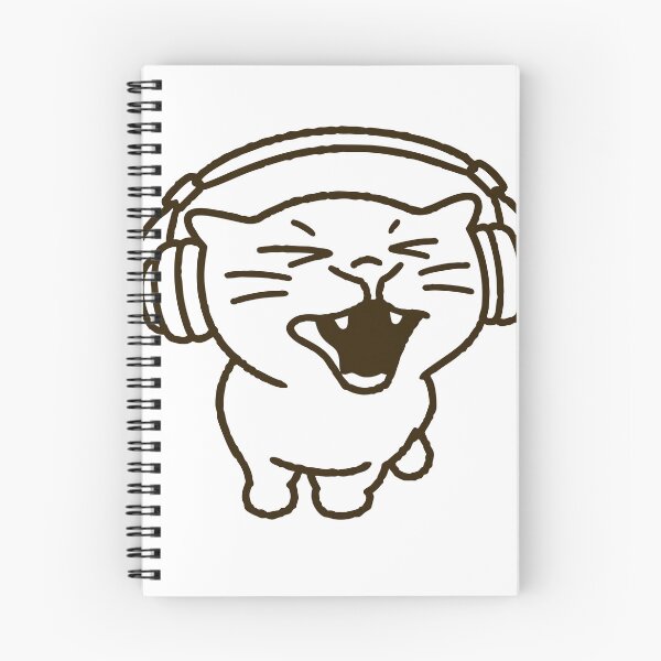 Item preview, headphone cat meme designed and sold by QuirkyCritterCo.