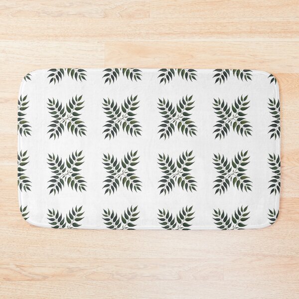 Item preview, Dramatic dark green leaves seamless pattern art designed and sold by MagicMaker1984.