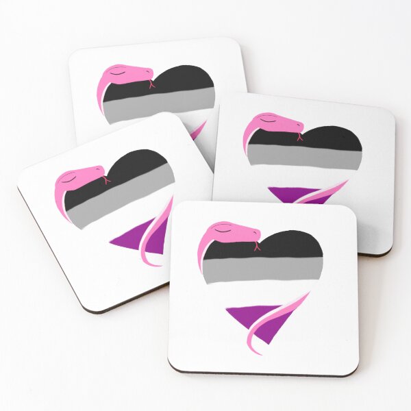 Item preview,  Snake Hugs: Asexual Flag  designed and sold by gaydragongeek.