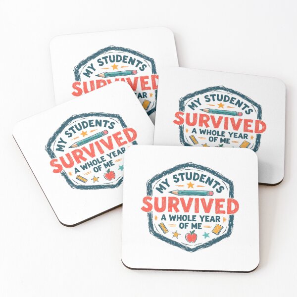 Item preview, Teacher Survival Badge Retro Design designed and sold by LunaMagicStudio.