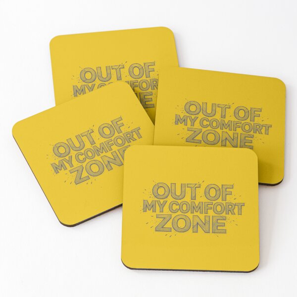 Item preview, [TEXT ONLY] No.6: Out of My Comfort Zone Motivational Sketch Typography designed and sold by NO BEAVER NO PUNK.