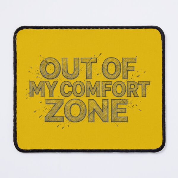 Item preview, [TEXT ONLY] No.6: Out of My Comfort Zone Motivational Sketch Typography designed and sold by NO BEAVER NO PUNK.