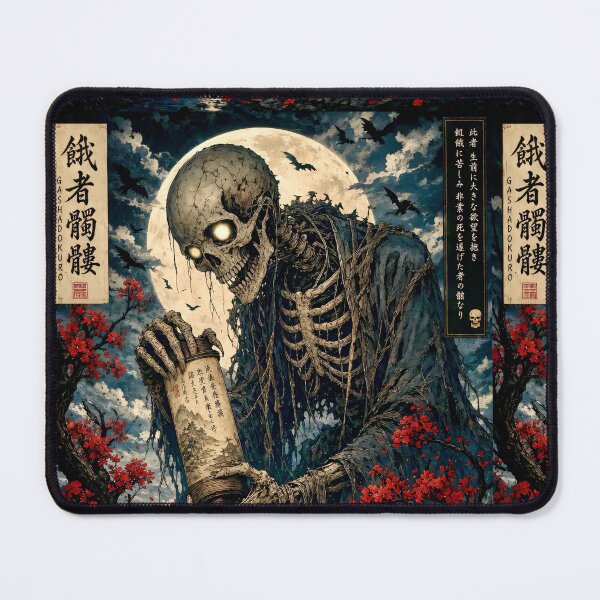 Item preview, Gashadokuro Yokai Under the Blood Moon – Giant Skeleton Spirit Japanese Folklore Art designed and sold by kaxymax.