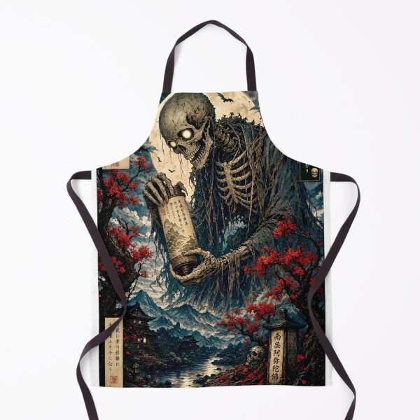 Item preview, Gashadokuro Yokai Under the Blood Moon – Giant Skeleton Spirit Japanese Folklore Art designed and sold by kaxymax.