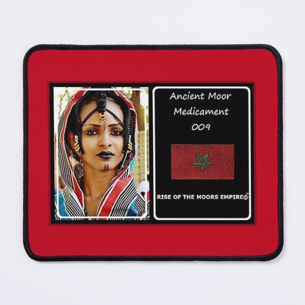 Item preview, Mu’ur (UM) Empire™ al-Benhadiel©™ design, Ancient Moor Medicament 009, red background designed and sold by HardyKnitDesign.