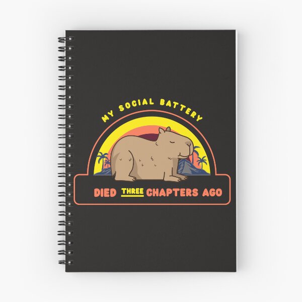 Item preview, My Social Battery Died Three Chapters Ago designed and sold by FunnyStuff36.