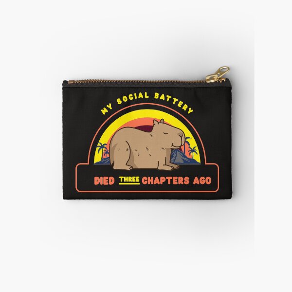 Item preview, My Social Battery Died Three Chapters Ago designed and sold by FunnyStuff36.
