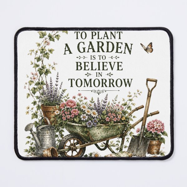Item preview, To Plant A Garden Is To Believe In Tomorrow | Gardening Wheelbarrow Edition designed and sold by AMICO77.