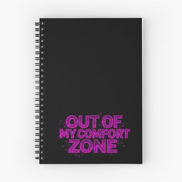 Item preview, [TEXT ONLY] No.7: Out of My Comfort Zone Motivational Sketch Typography designed and sold by NO BEAVER NO PUNK.