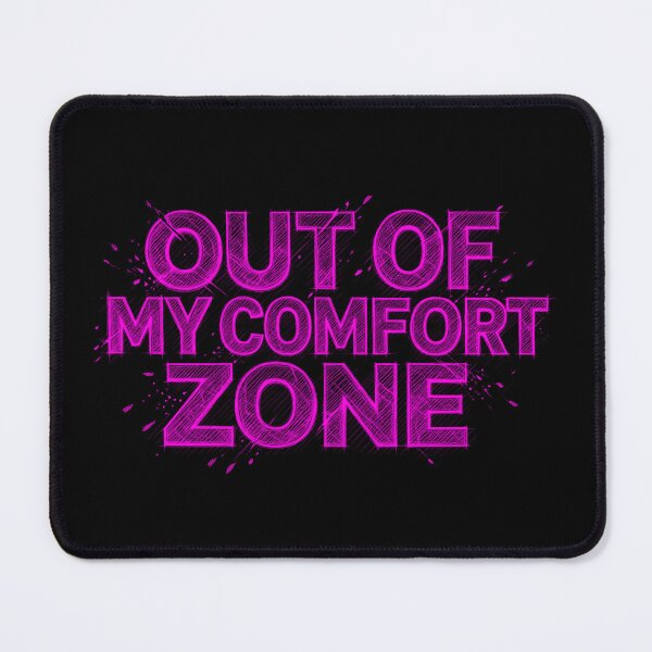 Item preview, [TEXT ONLY] No.7: Out of My Comfort Zone Motivational Sketch Typography designed and sold by NO BEAVER NO PUNK.