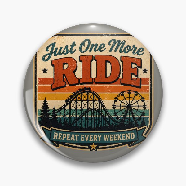 Item preview, Just One More Ride Retro Coaster Design designed and sold by Coaster Culture Industries.