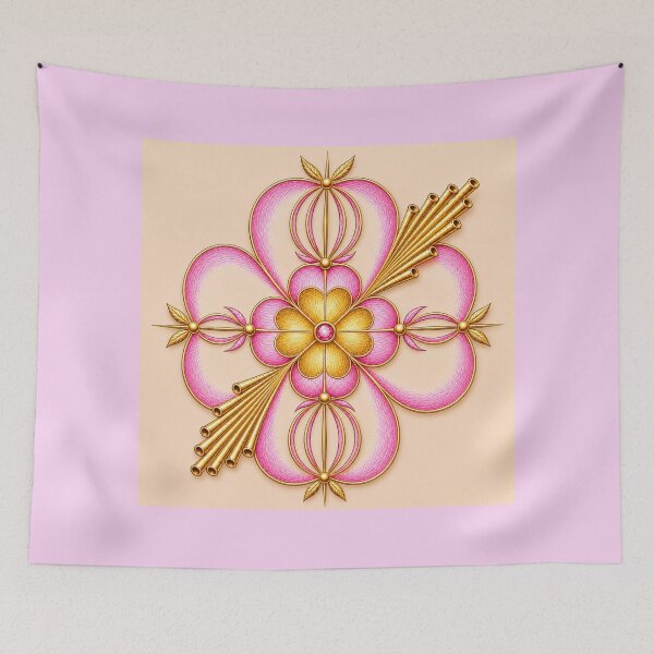 Item preview, Royal Axis Flower Pink Beige – Seal of Success designed and sold by RAIPrintStudio.