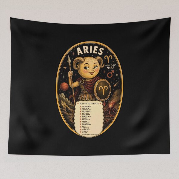 Item preview, Golden Age of Illustration Inspired — Aries designed and sold by Cosmocharis.