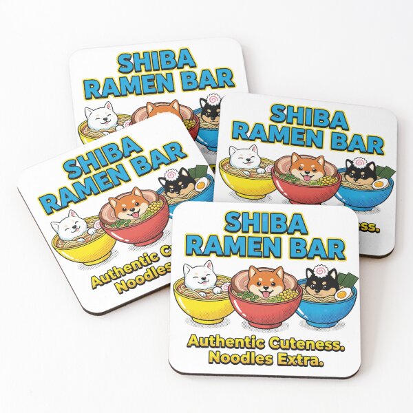 Item preview, ​Cute Shiba Inu Ramen Bar Kawaii Dogs designed and sold by Shiba&Friends_Studio_by_Mintriel.