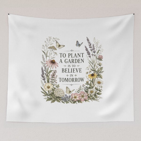 Item preview, To Plant A Garden Is To Believe In Tomorrow | Vintage Botanical Garden designed and sold by AMICO77.