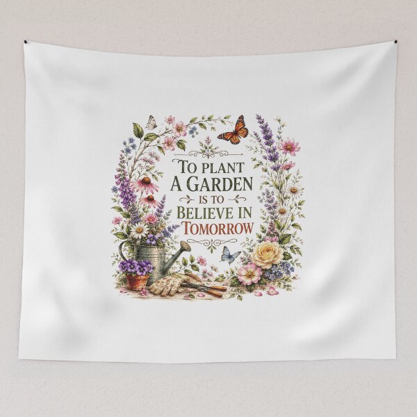 Item preview, To Plant A Garden Is To Believe In Tomorrow | Wildflower Wreath Edition designed and sold by AMICO77.