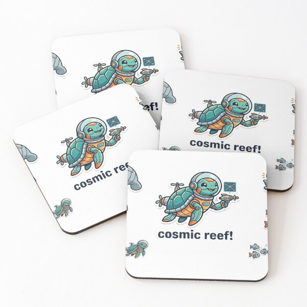 Item preview, Cute Cosmic Reef Sea Animals Astronaut Space Sticker Pack designed and sold by Hilmanku.
