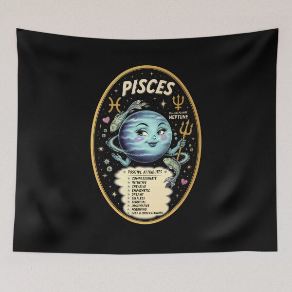 Item preview, Golden Age of Illustration Inspired — Pisces designed and sold by Cosmocharis.