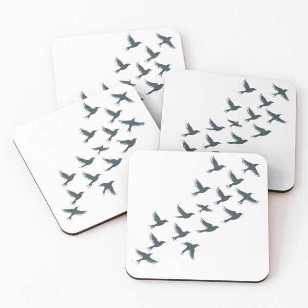 Item preview, Digital illustration of a flock of birds flying designed and sold by MagicMaker1984.