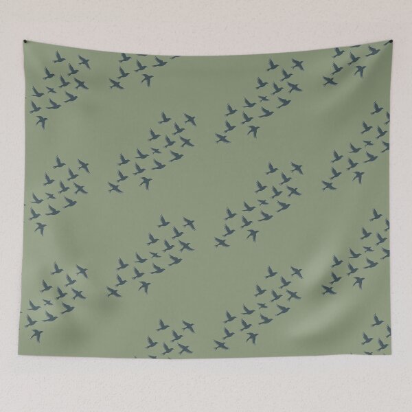 Item preview, Digital illustration of a flock of birds flying designed and sold by MagicMaker1984.