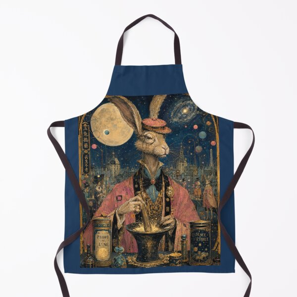 Item preview, An aristocratic rabbit in a pink tailcoat and monocle is grinding the 'Moon Powder'. designed and sold by Natalia-Vlad.