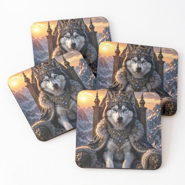 Item preview, Majestic Wolf King Fantasy Portrait designed and sold by VelarisMoon.