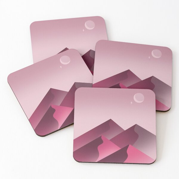Item preview, Pink Horizons | Sun & Moon Mountain Landscape designed and sold by Lisa Ghosheh.