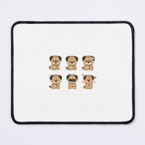 Item preview, Cute Dog Emotions Sticker Collection designed and sold by anniejunoaxie.