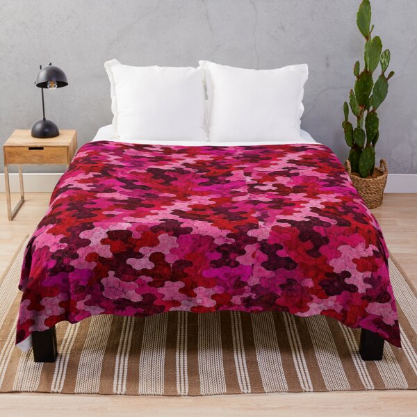 Item preview, Pink Camo Pattern | Watercolor Camouflage in Hot Pink, Magenta & Crimson designed and sold by Swanny's Custom T-shirt and Gift Designs.
