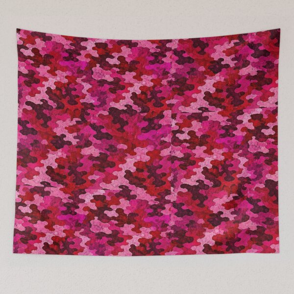 Item preview, Pink Camo Pattern | Watercolor Camouflage in Hot Pink, Magenta & Crimson designed and sold by Swanny's Custom T-shirt and Gift Designs.