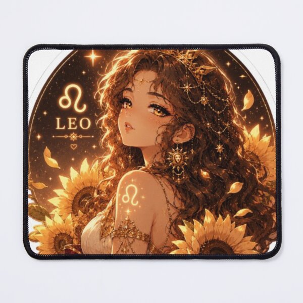 Item preview, Leo Zodiac Flower Goddess Sticker | Sunflower Astrology Art designed and sold by MysticPurpleHue.