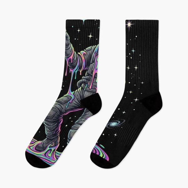 Item preview, Psychedelic Melting Astronaut Cosmic Trippy Space Art designed and sold by rediscoveredapp.