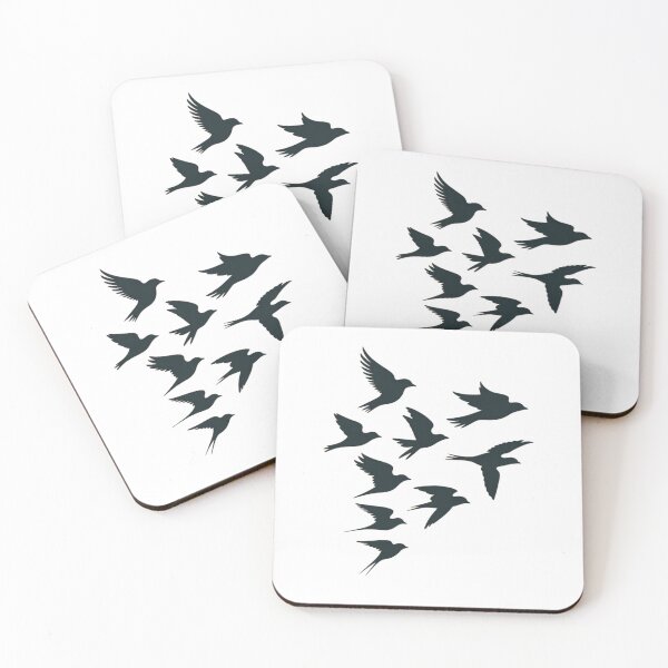 Item preview, flock of birds flying, digital illustration  designed and sold by MagicMaker1984.