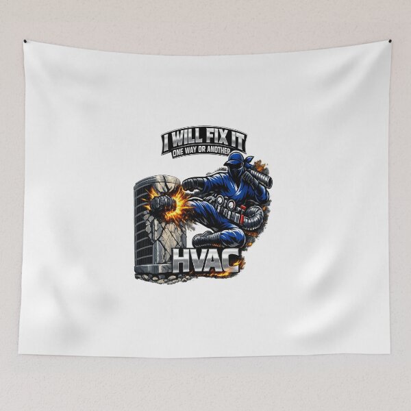 Item preview, HVAC Tech Warrior – Funny HVAC Technician Repair Design | AC & Heating Pro Gift designed and sold by FrozenHeat97.