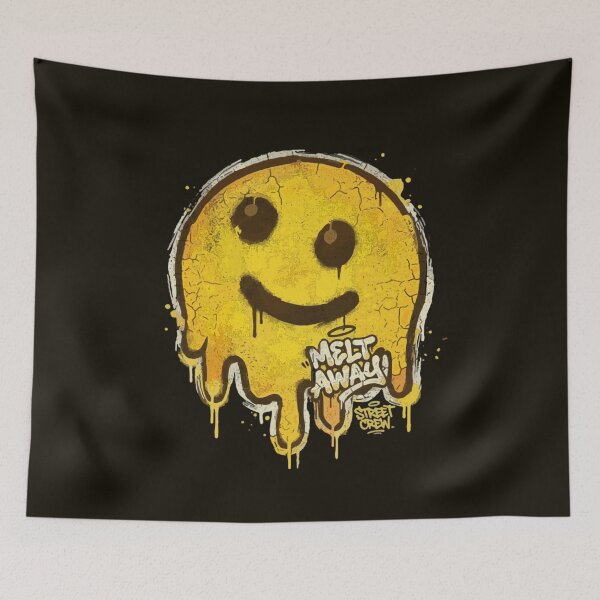 Item preview, Melting emoji, grunge style. designed and sold by Eteriano.