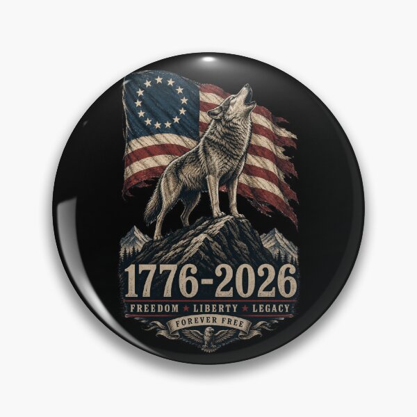 Item preview, Patriotic Wolf 1776-2026 Freedom Liberty Legacy designed and sold by FREENATION2026.