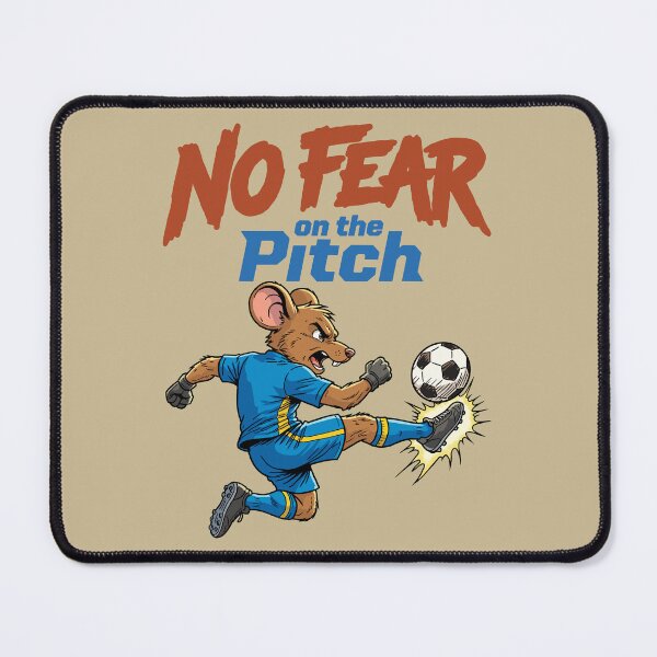 Item preview, No Fear on the Pitch – Fearless Soccer Mouse designed and sold by CARPIO Creations.