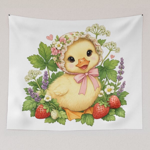 Item preview, Colorful Little Duckling Lavandula Bonnet Girl designed and sold by scicilysimonee.