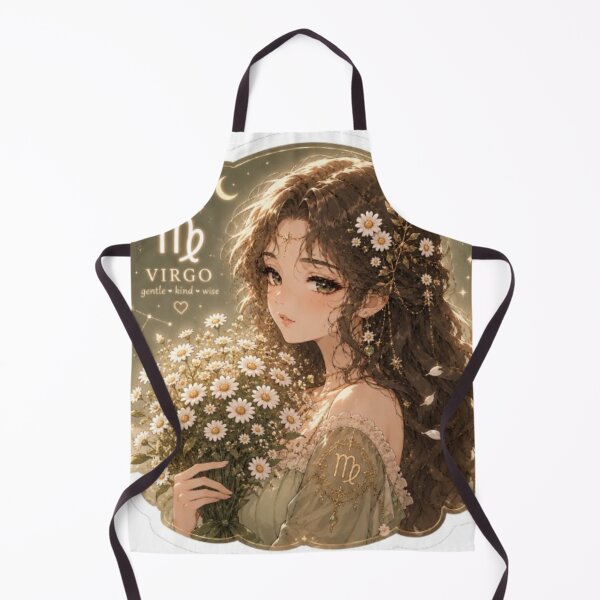 Item preview, Virgo Zodiac Flower Goddess Sticker | Daisy Astrology Art designed and sold by MysticPurpleHue.