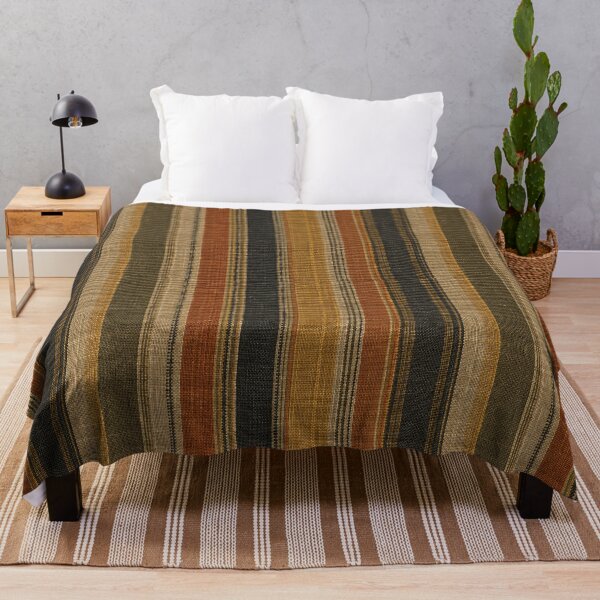 Item preview, Rust Mustard Upholstery Stripes Pattern designed and sold by frumixart.