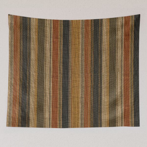 Item preview, Rust Mustard Upholstery Stripes Pattern designed and sold by frumixart.