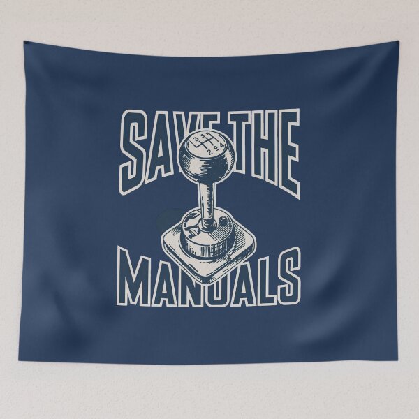 Item preview, Save The Manuals – Classic Manual Transmission Car Enthusiast Design designed and sold by ArcticFoxStudio.