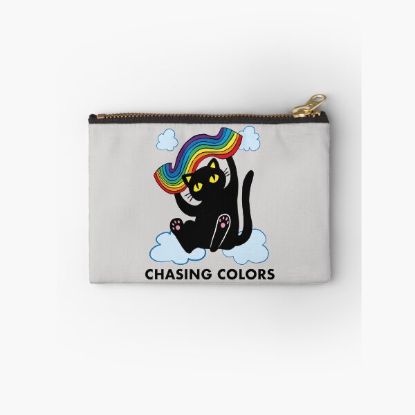 Item preview, Black cat chasing colors designed and sold by Konopikyu.
