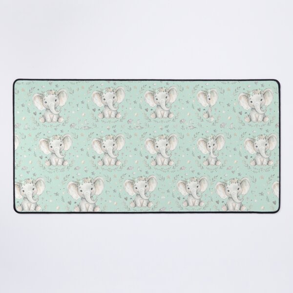 Item preview, Cute Baby Elephant Kids Animal Pattern designed and sold by SubhAksara.